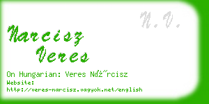 narcisz veres business card